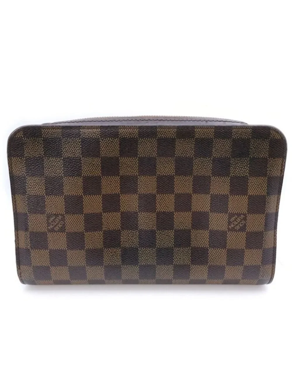 Louis Vuitton Damier Saint Second Case Pouch Brown Leather - Picture 2 of 6